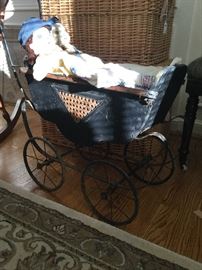 Antique  baby buggy