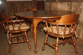 PINE TABLE AND 4 CHAIRS