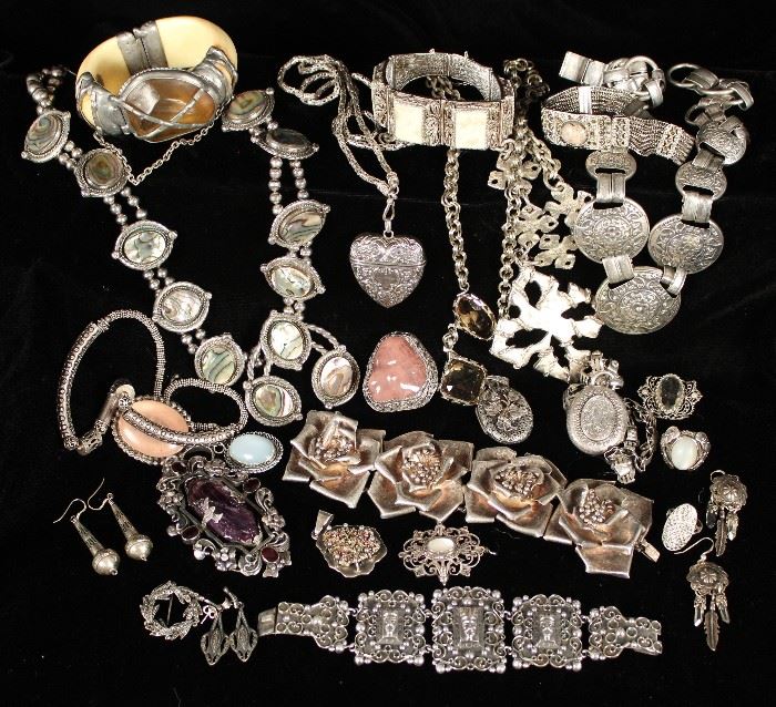 silver jewelry lot