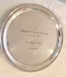 Sterling Silver commemorative plate