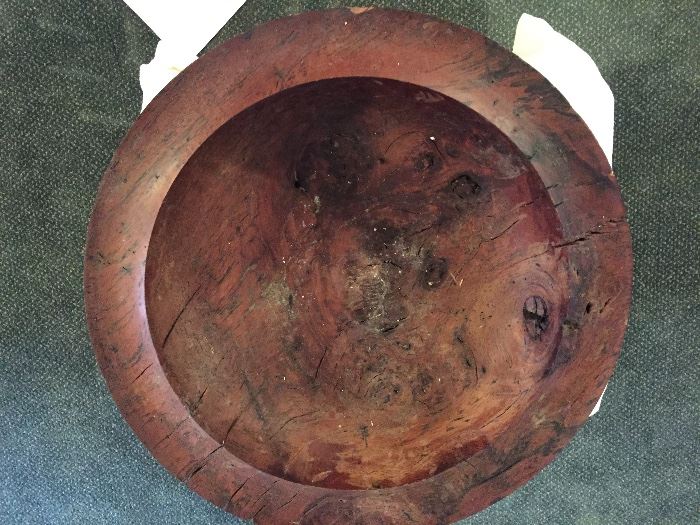Oversized wooden bowl