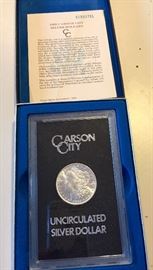 Carson City 1882 Uncirculated Silver Dollar
