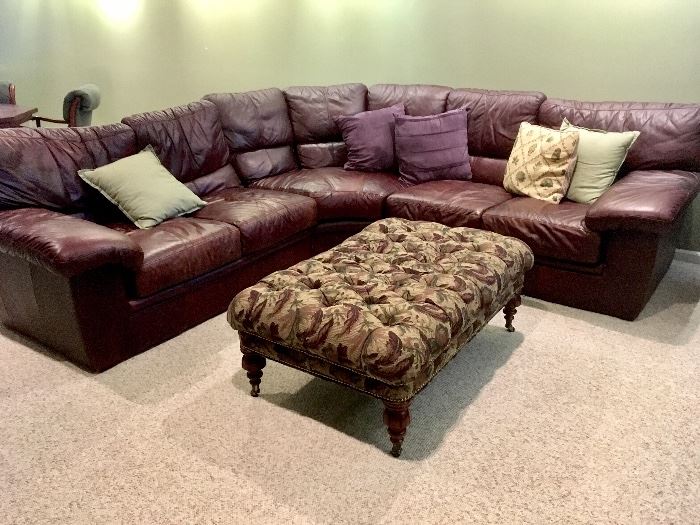 Sectional sofa, leather furniture