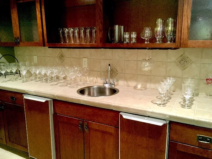 Stemware, wine glasses, barware