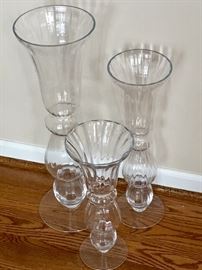 Glass decor, vases