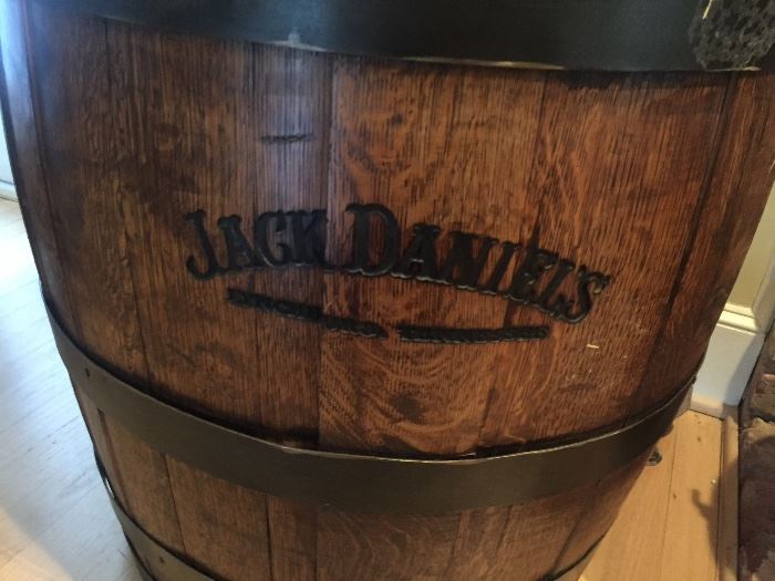 Jack Daniels Authentic Oak aged Whiskey Branded Barrel  ( Very Cool ) Old # 7 