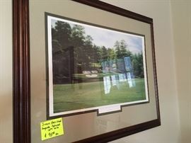 Simon Stallwood print of Augusta National 12th hole