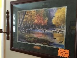Jim Gray framed print “Smokies Reflection”