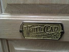 White Clad reproduction ice box/cabinet