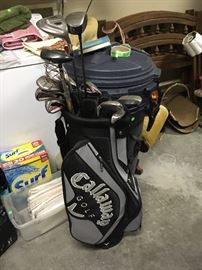 Callaway clubs and golf bag