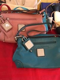 We have over 100 new purses!  Brands include:  Nine West, Tommy Hilfiger, Stone Mountain, Izod,  & Tignanello