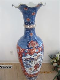 2-54" tall Antique Chinese vases.  Only 12 made for Imari Palace  