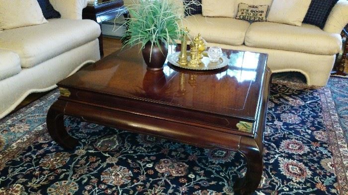 Finest Contemporary Solid Wood Coffee Table.