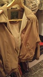 Designer and name brand men's coats jackets all high-quality mostly size medium or large