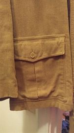Beautiful vintage men's corduroy jacket with belt made in Austria