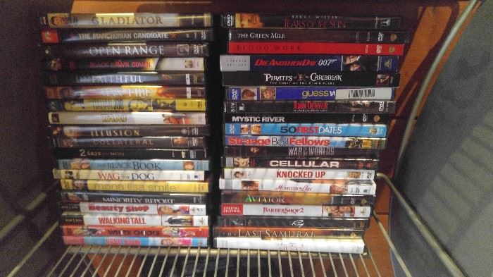 Huge selection of great DVDs many never opened