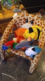 Child's giraffe chair