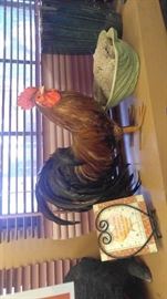 Cool Rooster figure with feathers