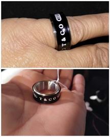 Tiffany and Company black titanium ring