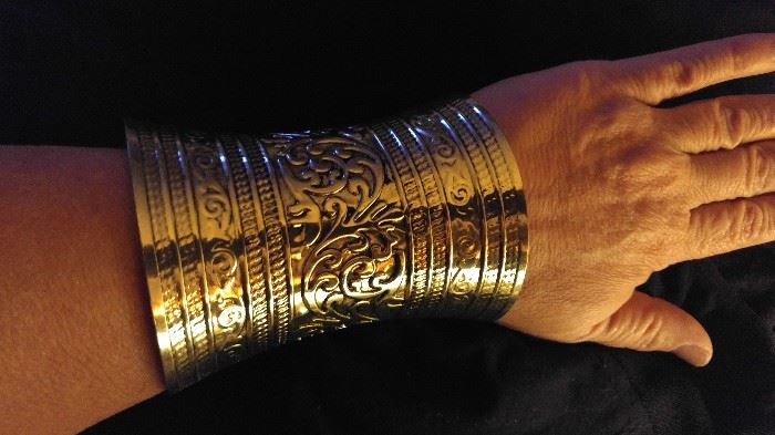 Egyptian style cuff bracelet