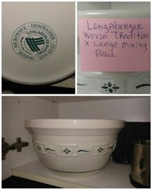 Longaberger Large mixing bowl