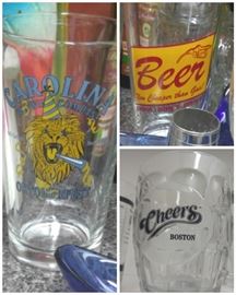 Barware beer glasses & more