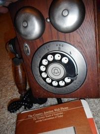 Vintage Western Electric Country Junction Rotary Dial Wall Phone 