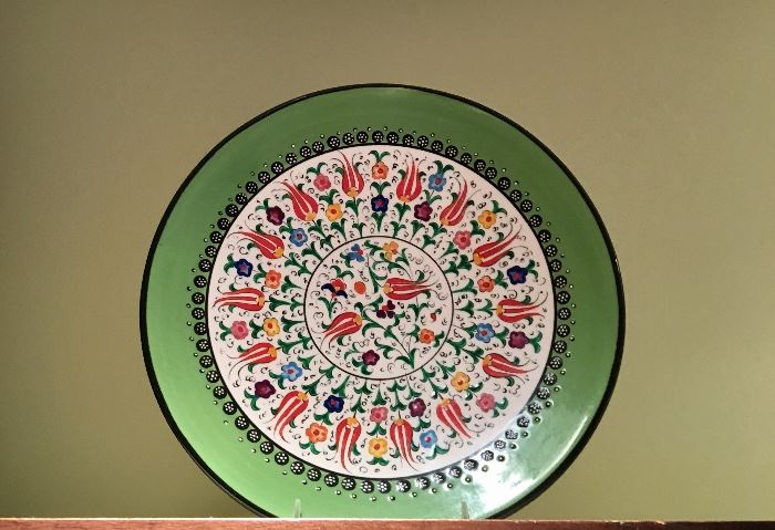 Turkish plate/signed