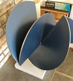 Robert Ferguson, sculptor. "Blue Moon" 1988. Steel/21" x 21" x 21"