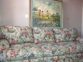 SOFA SLEEPER ..ORIGINAL OIL PAINTING