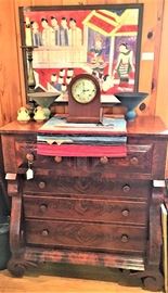 American Empire chest of drawers