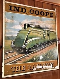 Art Deco Metal adv. sign