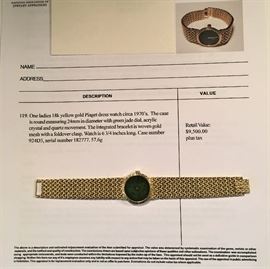 Ladies 18kt gold Piaget watch