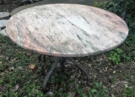 Marble patio table