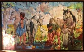 Peter Leventhal oil on canvas