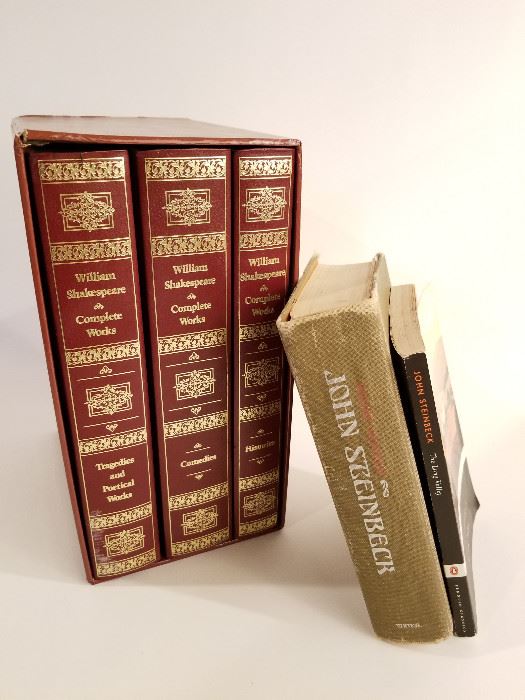 Trio of Shakespeare and Steinbeck Books http://www.ctonlineauctions.com/detail.asp?id=678217