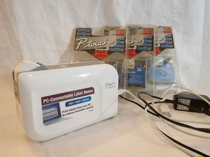 P-Touch Label Maker with TZ Tape (3 packages) http://www.ctonlineauctions.com/detail.asp?id=678226