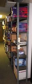 Metal Storage Shelves, Qty 6, 85"H x 36"W x 12"D