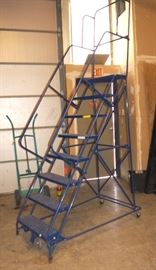 American Made Commercial Rolling 6' Safety Ladder