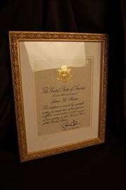 Signed Obama Letter