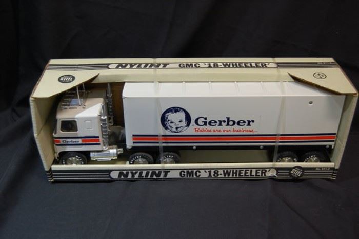 Vintage 1970's Nylint Gerber Semi Truck in Original Box