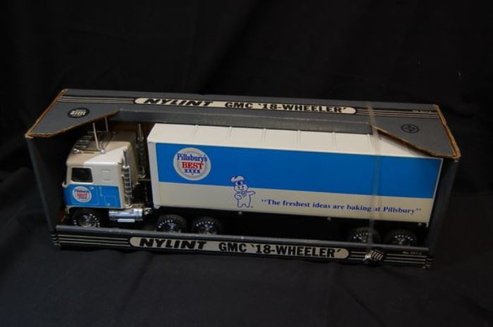 Vintage Nylint Pillsbury Semi Truck in Original Box - 1970's. 