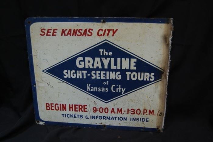 Vintage Kansas City Metal Sign