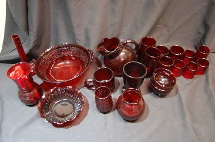 Ruby Red Glass