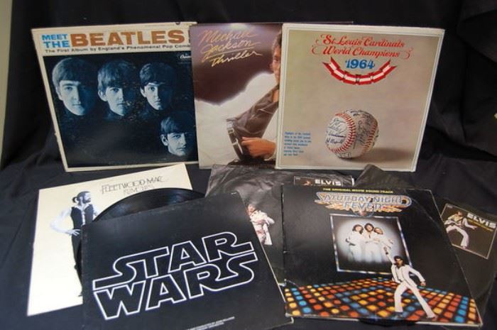 Vintage Record Albums, Beetles, Elvis, etc.