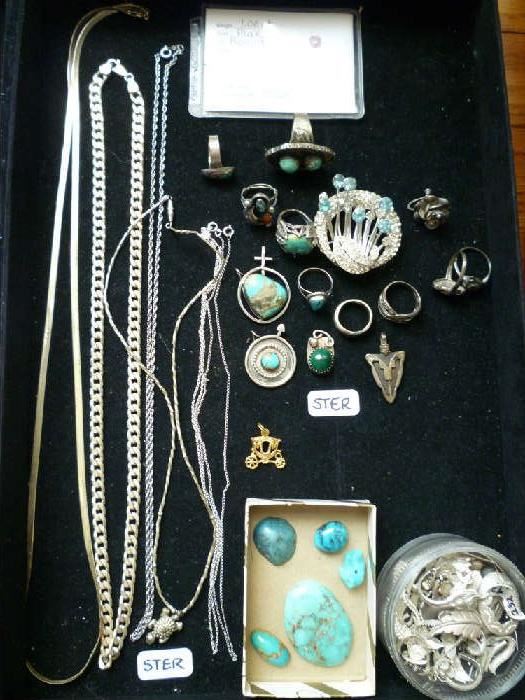 STERLING JEWELRY & TURQUOISE 