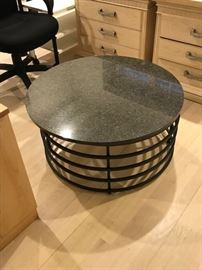 36" Round Granite top Cocktail table with iron base ...$175