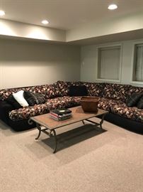 Big Sectional Sofa..great for basement/play area...$150; coffee table..$95