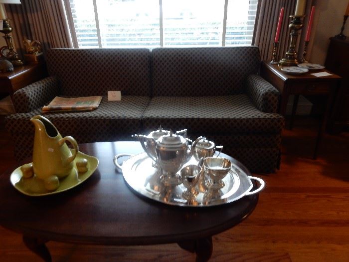 Pairpoint Art Deco Style Silver Plated Tea Set