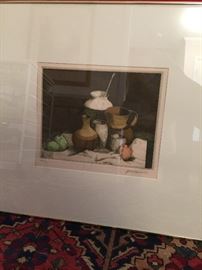 Our favorite color lithograph, limited edition, signed, matted and framed.